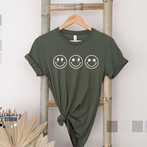 Casual Tshirt, Custom Vinyl Design, Cotton Casual Tshirt, Made to order Tshirt